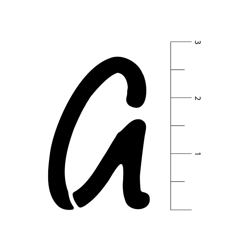 2.5" Round Script Alphabet Stencils by Craft Smart®