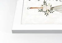 Take Whisks 12" x 16" White Framed Print Under Plexiglass