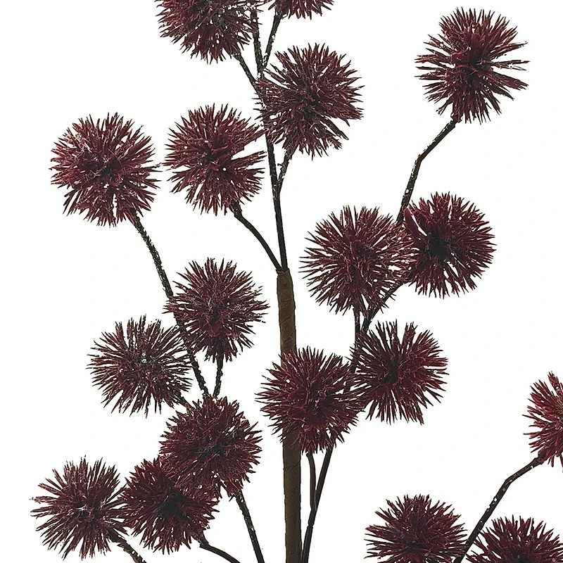 30" Burgundy Glitter Thistle Stem by Ashland®