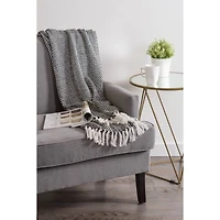 DII® Black Woven Throw