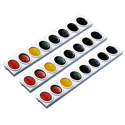 Prang® 8 Color Watercolor Oval Pan Refill Tray, 9ct.