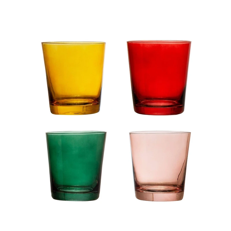 Hello Honey® Low Ball Drinking Glass Set