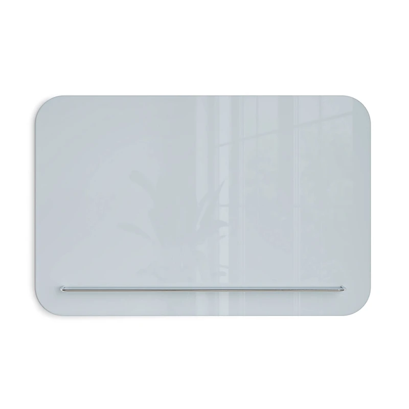 U Brands Framed White Magnetic Glass Dry-Erase Board