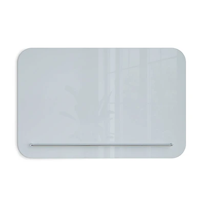 U Brands Framed White Magnetic Glass Dry-Erase Board