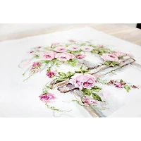 Luca-s Roses On A Stool Counted Cross Stitch Kit