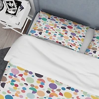 Designart 'Retro Abstract Geometric Pattern' Mid-Century Modern Bedding Set