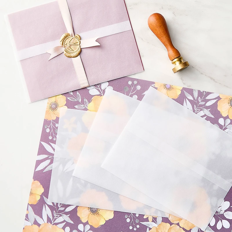 A2 White Vellum Card Wraps by Recollections™, 10ct.