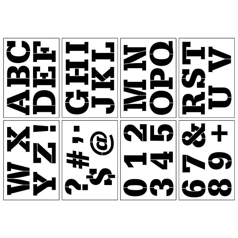 Alphabet Block Caps Stencils, 7" x 10" by Craft Smart®