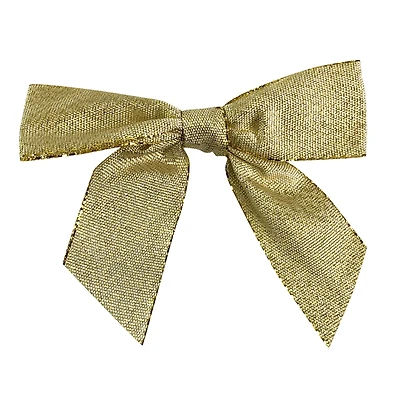 JAM Paper 7/8" Metallic Glimmer Large Twist Tie Bows