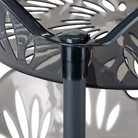 Kitchen Details Smoke Gray 4-Tier Large Basket Shelf