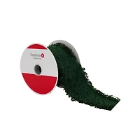 2.5" x 9ft. Green Knit Ribbon by Celebrate It®