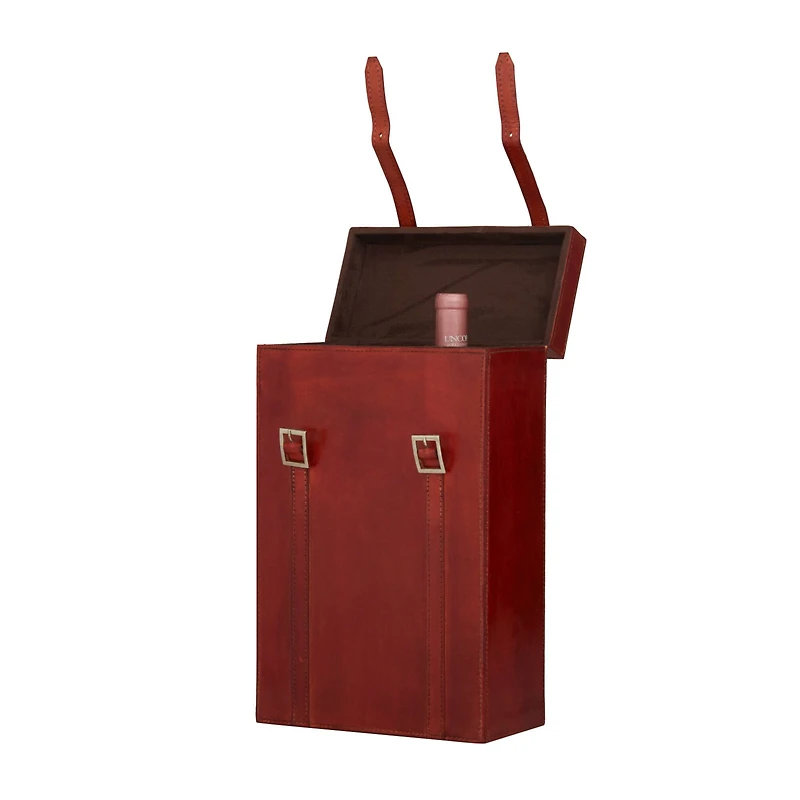 Red Modern Wine Holder, 9" x 5" x 16"