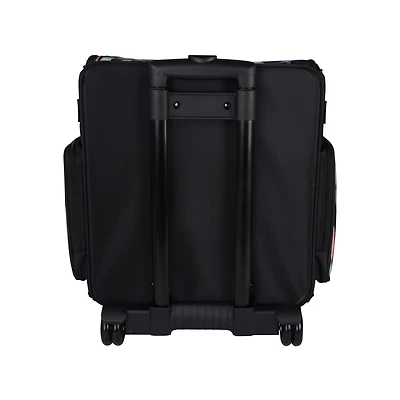 Everything Mary Black Abstract Stripes Rolling Craft Bag