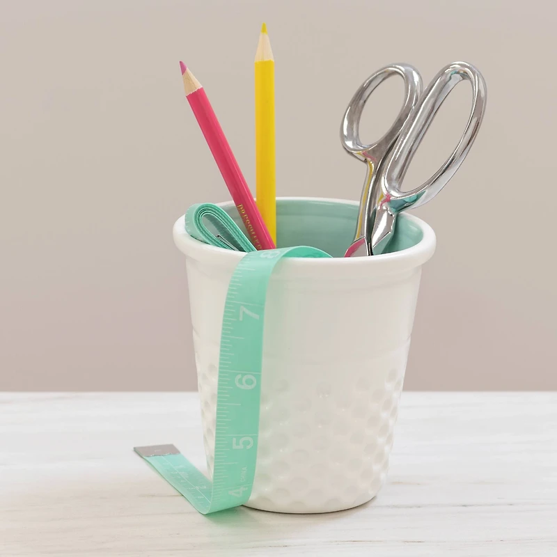 Dritz® Novelty Ceramic Thimble Container