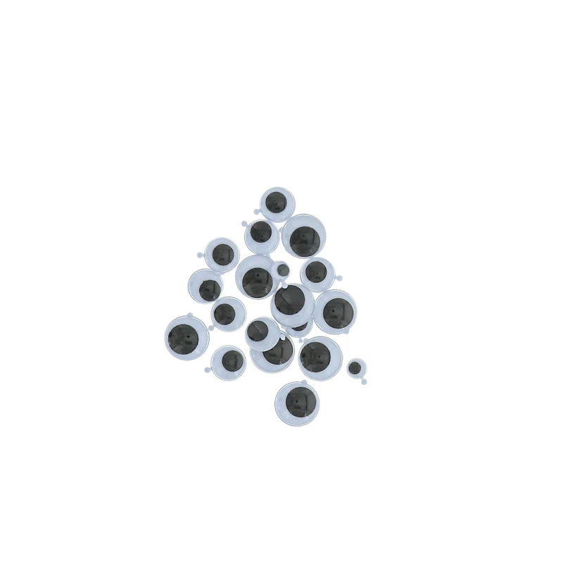 Creativity Street® Assorted Black Adhesive Wiggle Eyes, 100ct.