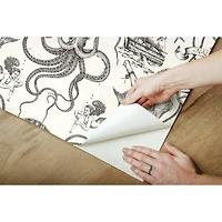 RoomMates Deep Sea Toile Peel & Stick Wallpaper