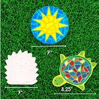 Creative Roots® Paint Your Own Stepping Stones Multipack with Turtle, Hedgehog & Sun Stepping Stones