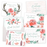 JAM Paper Sending Kindness Blank Thank You Cards Set, 36ct.