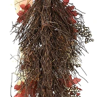 24" Harvest Maple Leaf Teardrop Swag