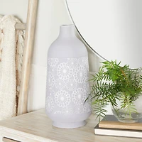 Grey Iron French Country Vase, 16" x 8" x 8"