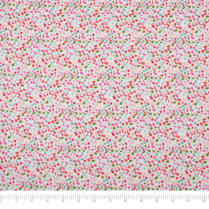 SINGER Pink Party Confetti Cotton Fabric
