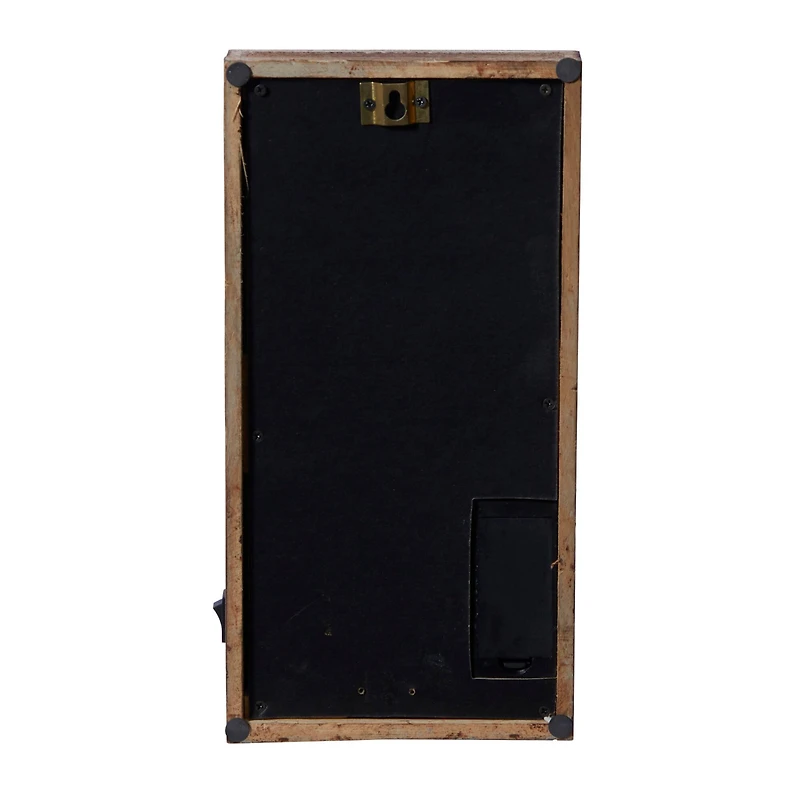 11" Brown Iron Industrial LED Wall Sconce