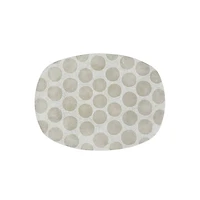 Hello Honey® 16.5" Natural Decorative Terracotta Platter with Wax Relief Dots