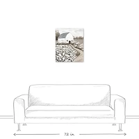 Cool Toned Barn Canvas Wall Art