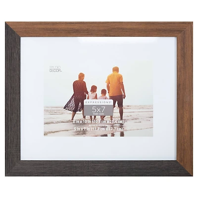 12 Pack: Brown & Black 5" x 7" Frame with Mat, Expressions™ by Studio Décor®