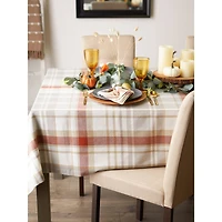 DII® 84" Thanksgiving Cozy Picnic Plaid Tablecloth