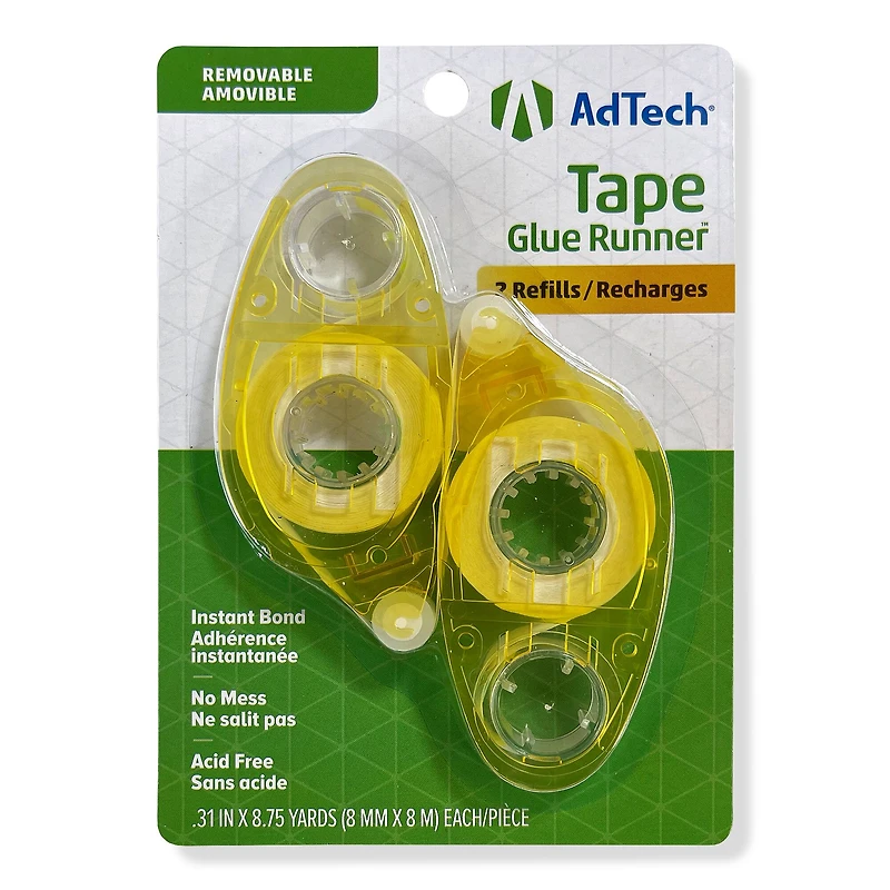 AdTech® Tape Glue Runner™ Removable Refills, 2ct.