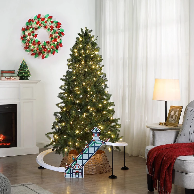 Mr. Christmas 47" Animated & Musical Santa's Ski Slope