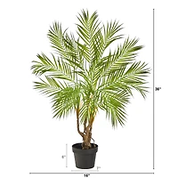 3ft. Potted Areca Artificial Palm Tree