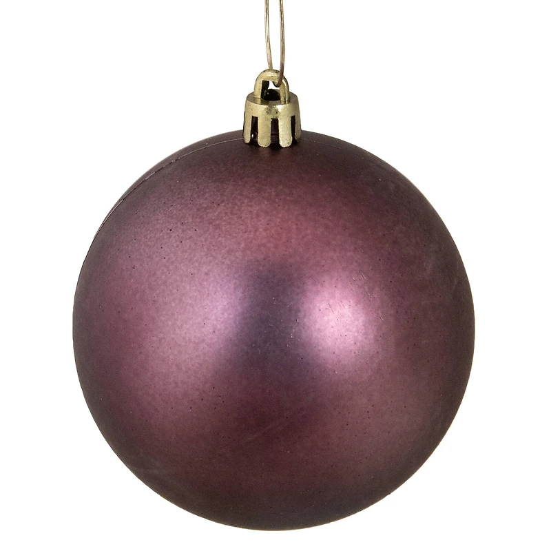 32ct. 3.25" 4-Finish Mulberry Shatterproof Ball Ornaments