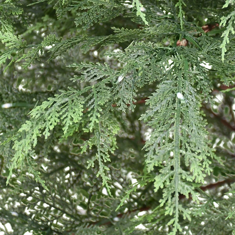 7.5ft. Pre-Lit Cypress Artificial Christmas Tree, Warm White LED Lights