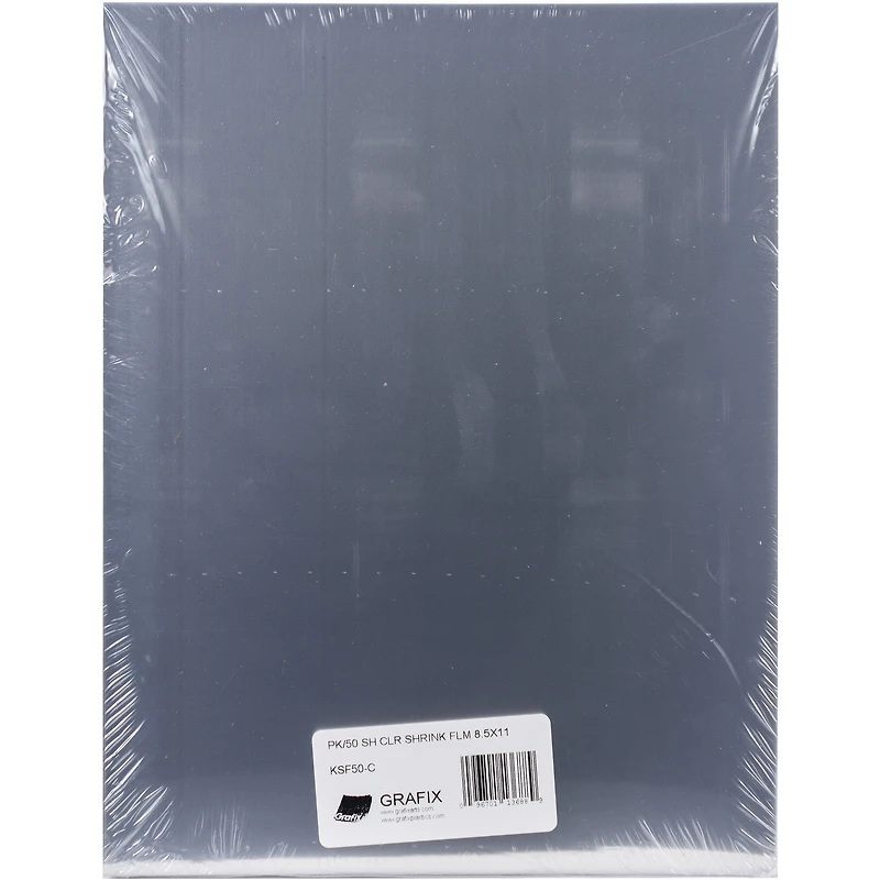 Grafix® Clear 8.5" x 11"  Shrink Film, 50 Sheets
