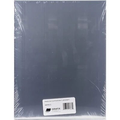 Grafix® Clear 8.5" x 11"  Shrink Film, 50 Sheets