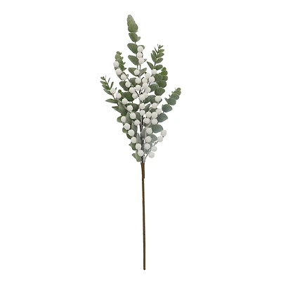 31" Iced Eucalyptus & White Berry Stem by Ashland®