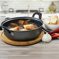 Gibson Everyday® 12" Highberry Gray Nonstick All Purpose Pan with Lid