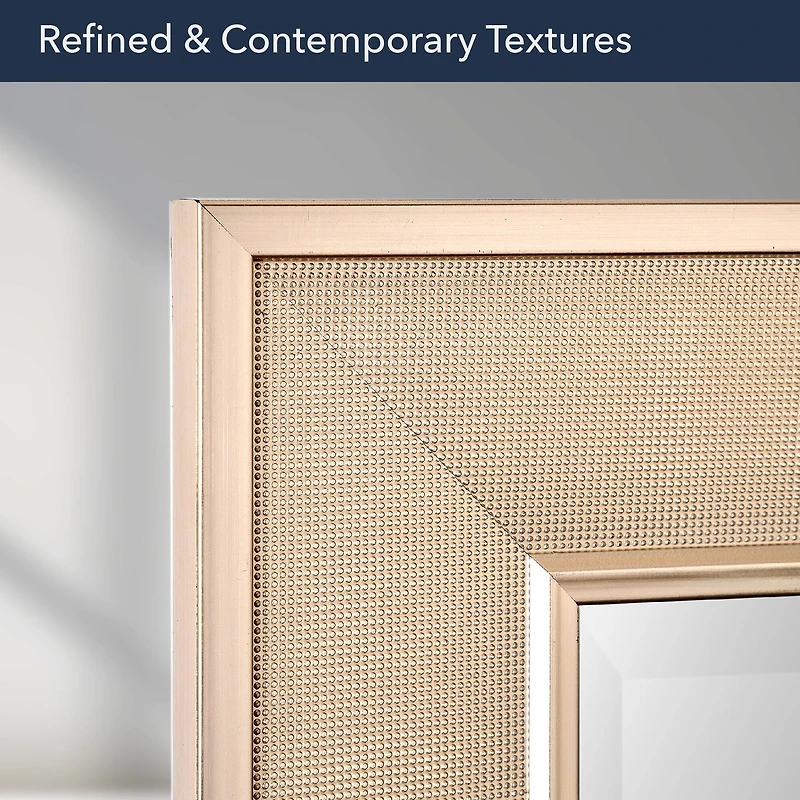 Head West Pave Brushed Nickel Stylish Bathroom & Wall Mirror