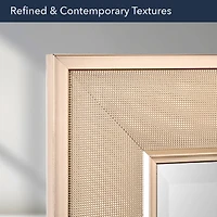 Head West Pave Brushed Nickel Stylish Bathroom & Wall Mirror