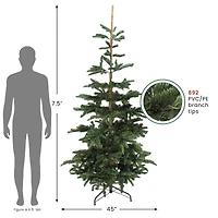 7.5ft. Unlit Layered Noble Fir Artificial Christmas Tree