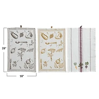 Hello Honey® Garden Bounty Cotton & Linen Tea Towel Collection Set