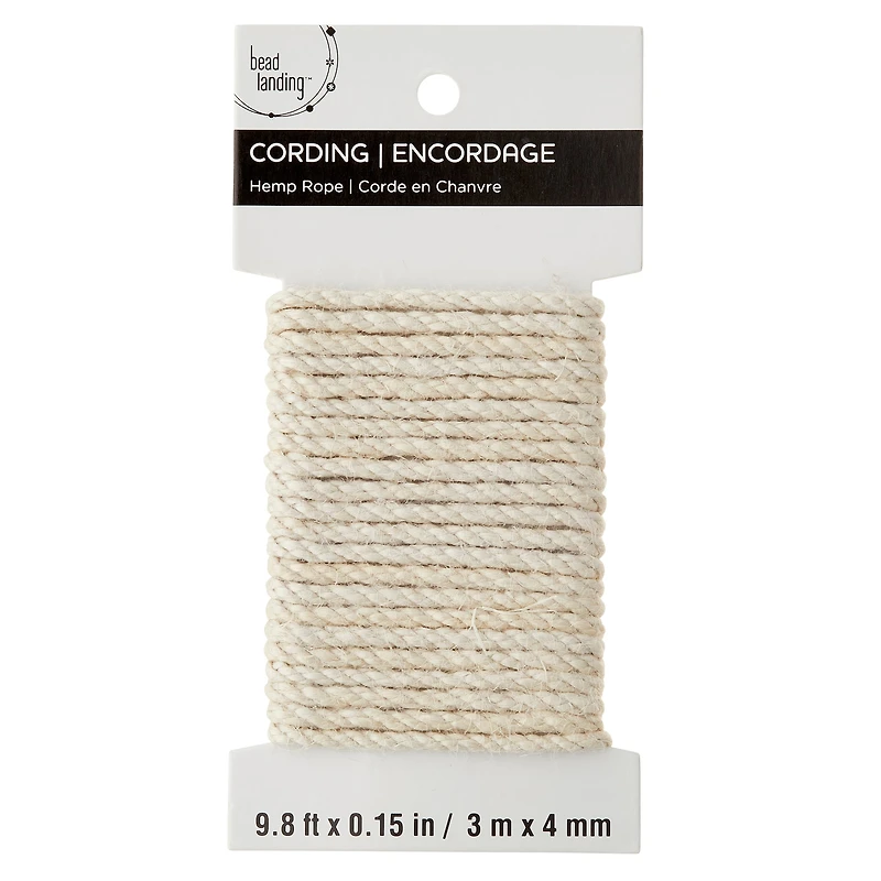 12 Pack: Hemp Rope Cording by Bead Landing™