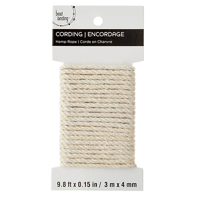 12 Pack: Hemp Rope Cording by Bead Landing™