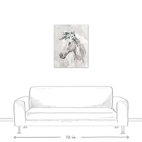 Horse With Greens 24" x 30" Canvas Wall Art