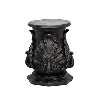  Design Toscano® 19" Green Bronze Classic Peacock Statuary Pedestal