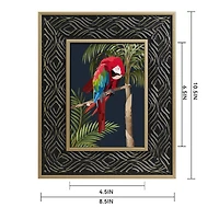 Safari 5" x 7" Black & Gold Wave Embossed Frame by Ashland®
