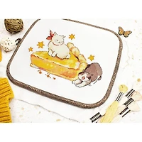 LetiStitch Eating Sleeping Stretching Counted Cross Stitch Kit