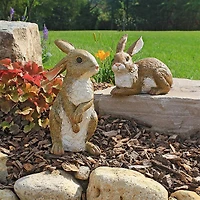 Design Toscano Bashful & Hopper Garden Bunnies Collection Set